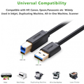 Dây, Cáp Máy In USB 3.0 Ugreen 10372 dài 2M cao cấp