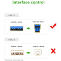 Dây, Cáp Máy In USB 3.0 Ugreen 10372 dài 2M cao cấp