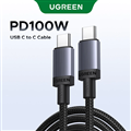 Dây, cáp sạc nhanh 100W 5A USB Type-C sang USB Type-C dài 1M Ugreen 65832 cao cấ