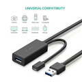 Dây, cáp USB 3.0 nối dài 10m hỗ trợ nguồn Micro USB Ugreen 20827 cao cấp