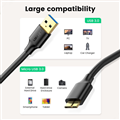 Dây cáp USB 3.0 sang Micro B dài 1m chính hãng Ugreen 10841 cao cấp
