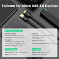 Dây cáp USB 3.0 sang Micro B dài 1m chính hãng Ugreen 10841 cao cấp