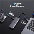 Hub USB- C 7 in 1 sang HDMI 4K@30Hz, USB Type-C, USB-A 3.2, SD/TF, Sạc PD 100W U