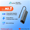 Hub USB Type-C 6 Cổng TP-Link UH6120C - Giải Pháp Kết Nối Toàn Diện Cho Laptop v