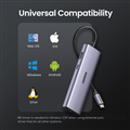 Hub USB Type-C 7 in 1 ra HDMI 4K@30Hz + USB 3.0*2 + SD/TF + PD 100W Ugreen 90568