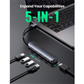 Hub USB Type C to HDMI 4K@30Hz kèm Hub 4 cổng USB 3.0 Ugreen 20197 cao cấp