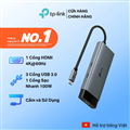 Hub USB Type-C TP-Link UH5020C - USB 5 Cổng với HDMI 4K@60Hz, Sạc Nhanh 100W, đa