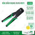 Kìm bấm mạng RJ45 Cat5, Cat5e, Cat6 VEGGIEG VE103 cao cấp