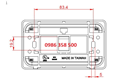 Mặt nạ mạng 1 Port US Style Desinger DINTEK CurvaPlate 1303-11030)