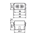 Ổ cắm đơn có màn che Panasonic - Wide series có màn che, 250VAC - 16A cao cấp