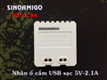 Ổ cắm USB sạc 5V-2.1A Sinoamigo P21-C3A lắp mặt Panasonic cao cấp