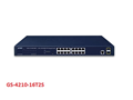 Planet GS-4210-16T2S, Switch 16-Port 10/100/1000Base-T + 2-Port 100/1000MBPS SFP