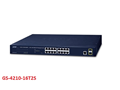 Planet GS-4210-16T2S, Switch 16-Port 10/100/1000Base-T + 2-Port 100/1000MBPS SFP