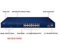 Planet GS-4210-16T2S, Switch 16-Port 10/100/1000Base-T + 2-Port 100/1000MBPS SFP