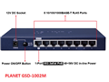 Planet, GSD-1002M, Switch 8-Port 10/100/1000Mbps + 2-Port 100/1000X SFP Managed 