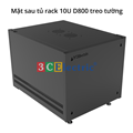 Tủ mạng 10UD800 treo tường Rộng (600 sâu 800 cao 545) 3C-R10B08TW cao cấp