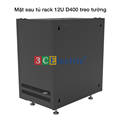 Tủ rack 12UD600 treo tường Rộng (600 sâu 800 cao 635) 3C-R12B06TW cao cấp