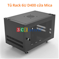 Tủ rack 6U D400 (rộng 600 × sâu 400 × cao 370) 3C-R06B04 cao cấp