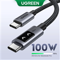 UGREEN 35513 Uno 100W USB C sang USB C Sạc nhanh 5A (3mét) cho iPhone 16/15 Pro 