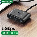 UGREEN Hub USB 4 cổng 3.0 dài 1.5m (Black) 30218 cao cấp