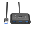 UGREEN Hub USB 4 cổng 3.0 dài 2M (Black) 30291 cao cấp