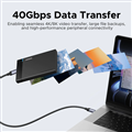 UGREEN USB4.0 Gen3 40Gbps PD240W USB-C Cáp sạc nhanh truyền dữ liệu siêu nhanh c