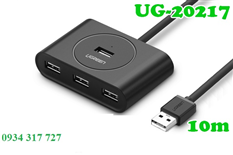 20217- Bộ chia USB 2.0 1 ra 4 cổng dài 10m cao cấp