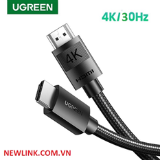 40104, Cáp HDMI 1.4 dài 10M Ugreen 4K @30Hz cao cấp