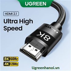 40493 Cáp HDMI 2.1 dài 0,5M Ugreen 8K @60 Hz cao cấp