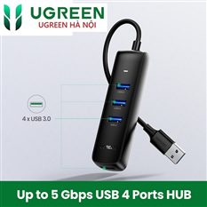 80657- Bộ chia USB 3.0 ra 4 cổng dài 1M chính hãng Ugreen
