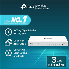 Bộ chia mạng (Switch) Gigabit Festa FS310GP 10 Cổng PoE+ cao cấp