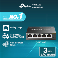 Bộ Chia Tín Hiệu Thông Minh TP-Link TL-SG105E Easy 5 Cổng Gigabit cao cấp