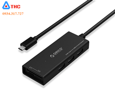 Bộ chia USB HUB 3 cổng USB 3.0 Type C tích hợp đầu đọc thẻ nhớ TF/SD