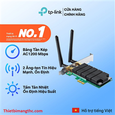 Bộ Chuyển Đổi Card Mạng Wifi TP-Link Archer T4E Băng Tần Kép PCI Express AC1200 cao cấp