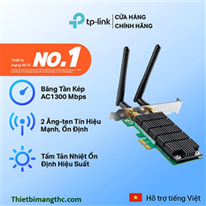 Bộ Chuyển Đổi Card Mạng Wifi TP-Link Archer T6E PCI Express Chuẩn AC 1300Mbps cao cấp