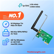 Bộ Chuyển Đổi Card Mạng Wifi TP-Link TL-WN781ND PCI Express Chuẩn N 150Mbps cao cấp