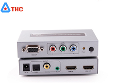Bộ chuyển đổi tín hiệu HDMI ra HDMI+VGA+YPBPR+AUDIO DT-7049