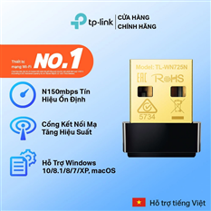 Bộ Chuyển Đổi USB Wifi TP-Link TL-WN725N Chuẩn N 150Mbps cao cấp