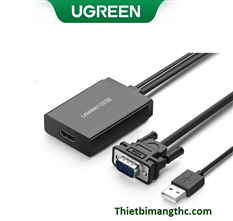 Bộ chuyển đổi VGA sang HDMI + Audio 40213 Ugreen cao cấp