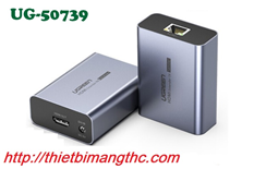 Bộ kéo dài HDMI sang Lan 50M Ugreen 50739 cao cấp