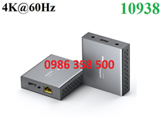 Bộ kéo dài tín hiệu HDMI 2.0 qua cáp mạng Lan 50M Ugreen 10938 hỗ trợ 4K2K cao cấp