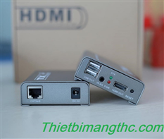 Bộ kéo dài tín hiệu HDMI 200M hỗ trợ điều khiển chuột qua cổng USB