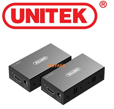Bộ khuếch đại HDMI to Lan ( RJ45) 150M Unitek V101A