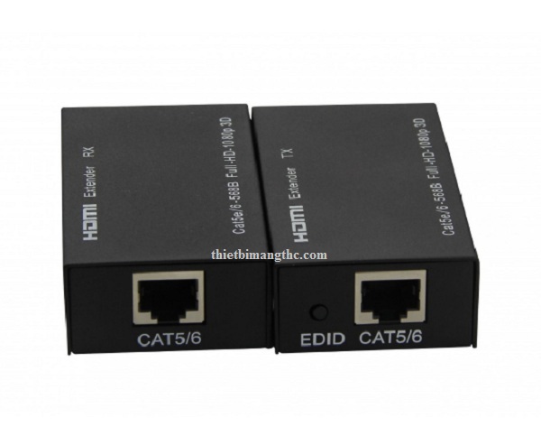 Nơi bán Bộ kéo dài HDMI qua Lan (RJ45) 60M bằng cáp mạng lan Cat5, Cat6