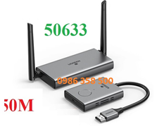 Bộ phát nhận tín hiệu HDMI+VGA không dây 50m 1080p@60hz sóng 5Ghz Ugreen 50633 cao cấp (vỏ nhôm)