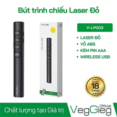 Bút trình chiếu laser đỏ VegGieg V-LP003 cao cấp