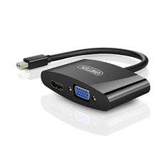 Cáp chuyển đổi, Cáp Mini DisPlayPort vga +hdmi Unitek Y-6328BK