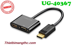 Cáp chuyển đổi Displayport sang HDMI + VGA Ugreen 40367 cao cấp