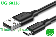 Cáp chuyển đổi USB 2.0 ra USB Type C dài 1m Ugreen 60116