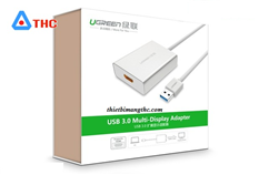 Cáp chuyển đổi USB 3.0 to HDMI + DVI Ugreen 40229